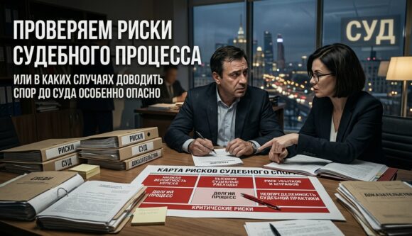 Проверяем риски судебного процесса, или в каких случаях доводить спор до суда особенно опасно